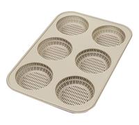 Silikomart | Stampo in Silicone per Snacks BURGER BREAD, Antiaderente, Confezione da 1 Stampo per 6 Panini Hamburger, Ø 80 h 20 mm, Made in Italy