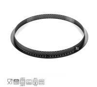 Silikomart - Anello di taglio per torte, in plastica perforata resistente al calore, cerchio per crostate