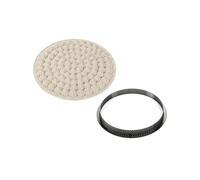 STAMPO TORTIERA IN SILICONE CON ANELLO IN PLASTICA KIT TARTE MERINGUE 2 PZ