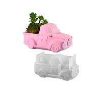 Stampo versatile in silicone a forma di auto retrò, robusto stampo in silicone per vasi di piante grasse, per progetti artistici e da giardino