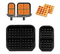Stampo Waffle Friggitrice ad Aria,Stampo per Waffle,2 Pezzi -Compatibile con Philips N350 Tefal Ey9018,Antiaderente, Calore (230°C) - Facile da Pulire - Ideale per Waffle Belghe Croccanti