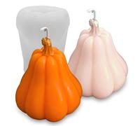 Stampo Zucca Silicone 3D per Candele Halloween,stampo zucca per resina,sapone e cera,stampo a forma di autunnale per decorazioni DIY, stampi silicone per candele fai da te, formine zucca per tortiera