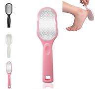 Stampopular - Raspa professionale per la rimozione di calli, per la cura dei piedi, per pedicure, superficie in metallo, per rimuovere la pelle dura per la cura dei piedi (rosa)