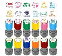 Stamps per insegnanti - Classroom Stamps | Teacher Classroom Stamps | 12X Creative Stamp Set, portatile Cartoon Teacher Stamps, Homework Come Stamps, Assessments, Behavior Rewards Stamps For Teachers