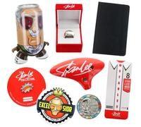 Stan Lee Collector's Fascio Con Bottone Perno,Moneta,Riproduzione Anello & Più ,