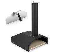 Stanbroil Scatola da forno per pizza da 35,5 cm, adatta per stufe a legna, con pietra per pizza per griglia/piano cottura