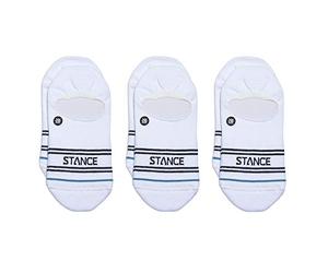 Stance Basic No Show Calzini confezione da 3, bianco, Small