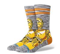 STANCE C3po Crew - Unisex - Grigio / Giallo - Taglia 43/46- modello 2025
