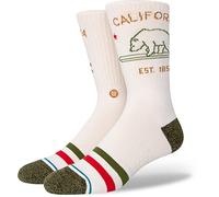 Stance California Republic II Crew Socks (Off White, m)