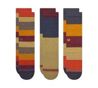 Stance Calzini Crew - Cabin Fever, confezione da 3, Multi, L