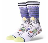 Stance Calzini Crew - DAILY DANGER x Tryin Sucker, Giardino Bianco/Opulento, L