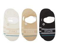 Stance Calzini da uomo Basic No Show [confezione da 3] (L, crema), Crema, Large