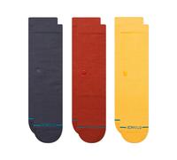 Stance Calzino sportivo 'ICON ' navy / giallo / rosso sangue, Taglia 38-40,5