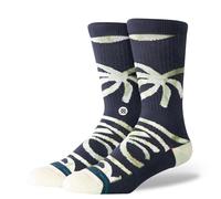 Stance Crew Socks - DWade Collection, Palm Twist - Navy, L