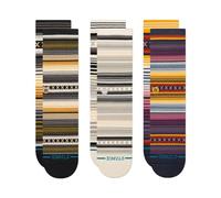 Stance Curren Crew - Confezione da 3 paia di calzini, Foresta, Large
