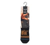STANCE King of NY Crew Socks Biggie Notorious B.I.G Nero Vitello Taglie UK 37-44, Nero , M