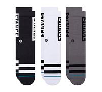 STANCE Men's OG 3 Pack, Black White, Large