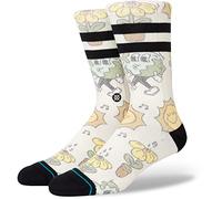 Stance Nice Mooves Crew Socks (MD (US Men's Shoe 6-8.5, Women's Shoe 8-10.5), Off White)