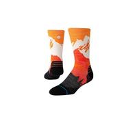 Stance out of range light wool crew orange socks