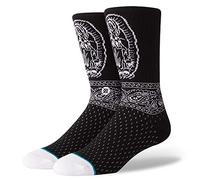 Stance Socks Squadra Barrio Calze In Black Con L'Athletic Coste Terry Loop Arch Support/Senza Soluzione Di Continuità Le Dita Dei Chiusura/Tallone E Punta Rinforzati - L