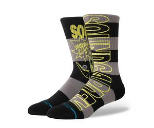 Stance Soundgarden Calzini Corti Crew - Nero - Cotone - Taglie M L