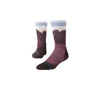 Stance the ridge calzini leggeri in lana bordeaux