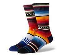 Stance Crew Sock Curren Calzini, Red, Small Uomo