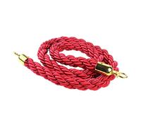 Stanchion Rope, 4.9ft Twisted Barrier Rope, Wedding And Banquet Safety Supplies For Security Personnel, Retail Stores, Hotels, Restaurants, Museums, Banks, Waiting Areas, Construction Zones