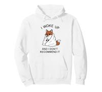 Stanco Fox Mi Sono Svegliato e Non Lo Consiglio w caffè Felpa con Cappuccio