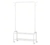 Stand Appendiabiti a 2 livelli, Appendino a 4 vie, Appendino a 4 ganci Informazioni su questo articolo1.Design 3 in 1: questo organizer combina un appendiabiti e un portascarpe e offre una soluzione c