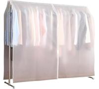 Stand Appendiabiti Con Copertura, Copri Abiti Traslucido Cinghia Superiore E Gancio Passante Per Organizzare Cappotti Vestiti Nell'Armadio(90 * 120cm/35 * 47in)