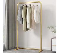 Stand Appendiabiti da Terra,Appendiabiti,Vestiti Attaccapanni,Appendino, Porta Abiti con Ripiani, per Camera da Letto, Ingresso, Ufficio(Gold,60 * 150cm/23.6 * 59.1in)
