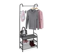 Stand appendiabiti panca imbottita porta scarpe appendi giacche vestiti ingresso