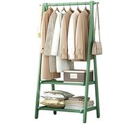 Stand Appendiabiti, Stand Appendiabiti Legno, Stand Appendiabiti Legno con 2 Ganci a Testa Tonda, per Camera da Letto, Ingresso, Ufficio, Cappello: 66CM, 85CM, 116CM