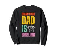 Stand Back Dad Is Grilling Funny BBQ Father's Day Felpa