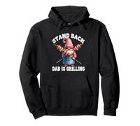 Stand Back Dad Is Grilling Funny Saying for Men Grill GNOME Felpa con Cappuccio