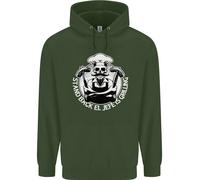 Stand Back El Jefe Sta Grigliando Divertente Teschio BBQ Felpa Uomo