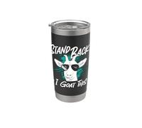 Stand Back I Goat Questo ama l'allevamento di pecore e capre Bicchiere termico in acciaio inox doppia parete