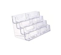 Stand Business Bard Acrylic Card Portatore Business Display Stand 8 Pocket Display Porta per gli accessori del desktop in ordinazione Home Office