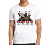 Stand by Me Comedy Movie Poster Retro Cool Crew Neck Unisex Short Sleeve T-Shirt White M