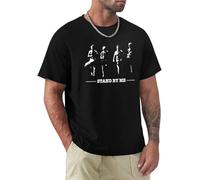 Stand By Me T-Shirt Graphic T Shirts Short Sleeve Tee Sweat Shirts, Men Black M