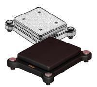 Stand cabinets, Subwoofer Isolation Stand Speaker Isolation Feet Platform Audio Rack Tower Stabilizer Base For Standard Speaker(Foot Nail,35 x 40cm)