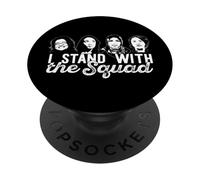 STAND CON LA SQUADRA Rashida Tlaib AOC Omar Ayanna Meme PopSockets PopGrip Adesivo