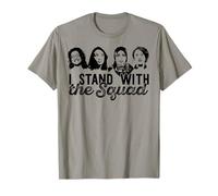 Stand con LA Squadra Tlaib AOC Ilhan Omar Pressley Meme Maglietta