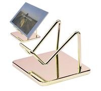 Stand da esposizione minerale - Porta di roccia del braccio di metallo con base stabile | per agata, cristalli, conchiglie, pietre preziose | Elegante display decorativo per collezionismo, ca