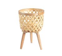 Stand Da Pianta Di - Sgabelli Decorativi Alti Per Piante, Supporto Per Vaso Di Fiori Interni | Pianto Di Visualizzazione Del Cesto In Tessuto A Mano, Elegante Organizzatore Con Moderni Vasi In V