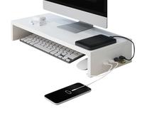 Stand del computer - Porte booster Porta del laptop per lavoro, studio, giochi con riser, organizzatore desktop per ufficio, scuola, dormitorio, sala giochi, organizzatori di tastiera e spazio di arch