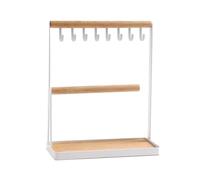 stand di esposizione di gioielli verticali, Scaffale di stoccaggio del supporto dell'albero dell'esposizione dei gioielli for la toeletta della camera da letto desktop domestico