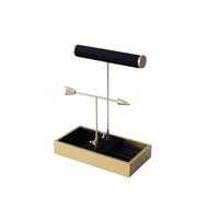 stand di esposizione di gioielli verticali, Supporto for appendiabiti for gioielli a doppio strato for organizer for bracciali e collane