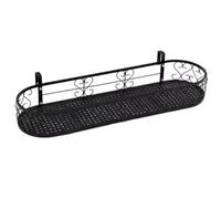 Stand di Fiori Ringhiera per Balcone con Fioriera Sospesa Fioriera Decorativa A più Livelli Mensola in Ferro Battuto per Davanzale E Cornicione(60 * 20 * 12cm)